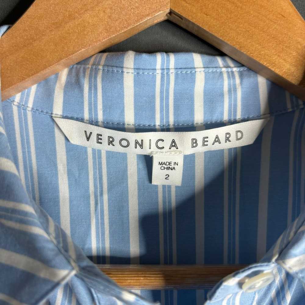 Veronica Beard Ferris Striped Dress Blue Multi Si… - image 8