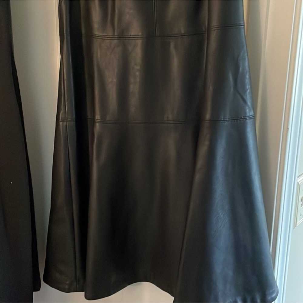 Banana Republic vegan leather dress size 14 - image 3