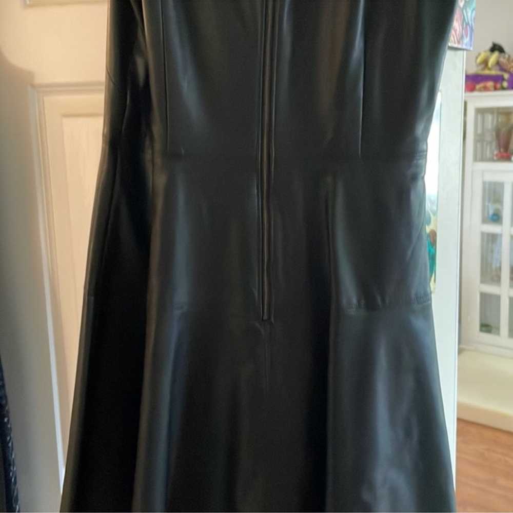 Banana Republic vegan leather dress size 14 - image 6