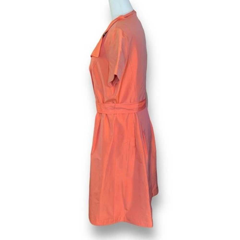Rickie Freeman For Teri Jon Shirt Dress Orange Bl… - image 2