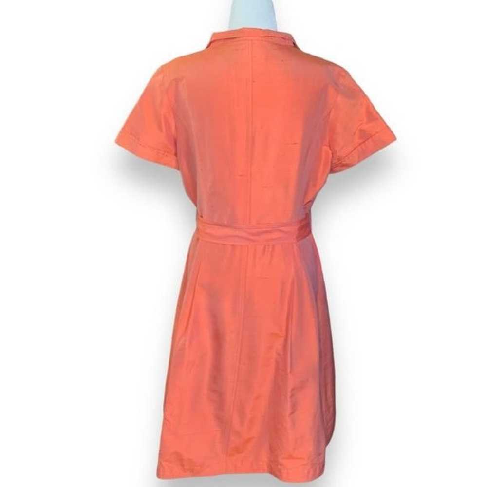 Rickie Freeman For Teri Jon Shirt Dress Orange Bl… - image 5