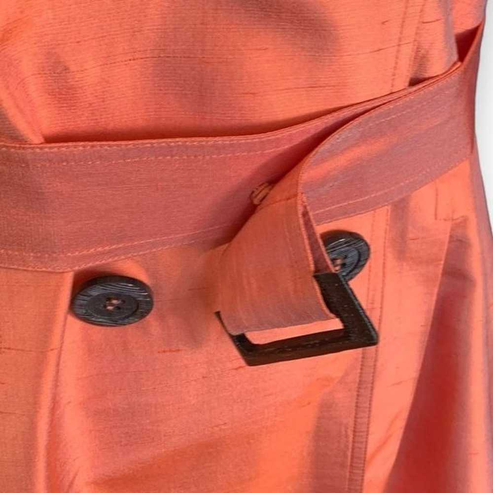 Rickie Freeman For Teri Jon Shirt Dress Orange Bl… - image 6