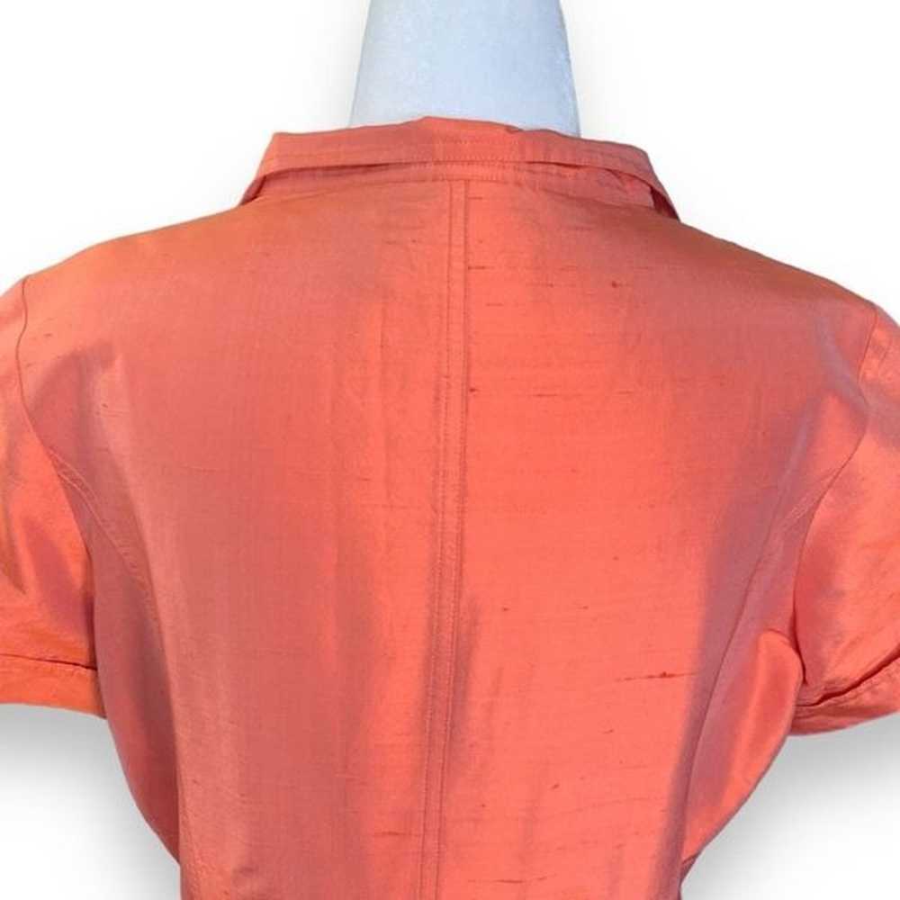 Rickie Freeman For Teri Jon Shirt Dress Orange Bl… - image 7