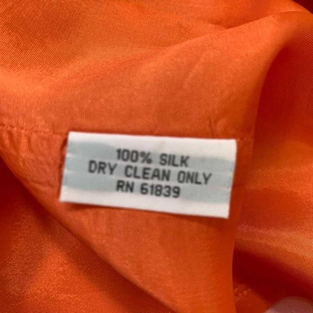 Rickie Freeman For Teri Jon Shirt Dress Orange Bl… - image 9
