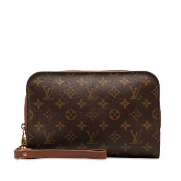 Brown Louis Vuitton Monogram Orsay Clutch Bag