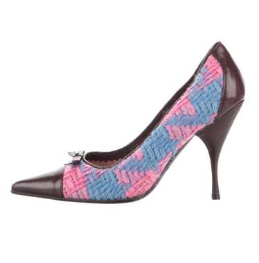 Miu Miu Miu Miu Wool Colorblock Pattern Pumps siz… - image 1