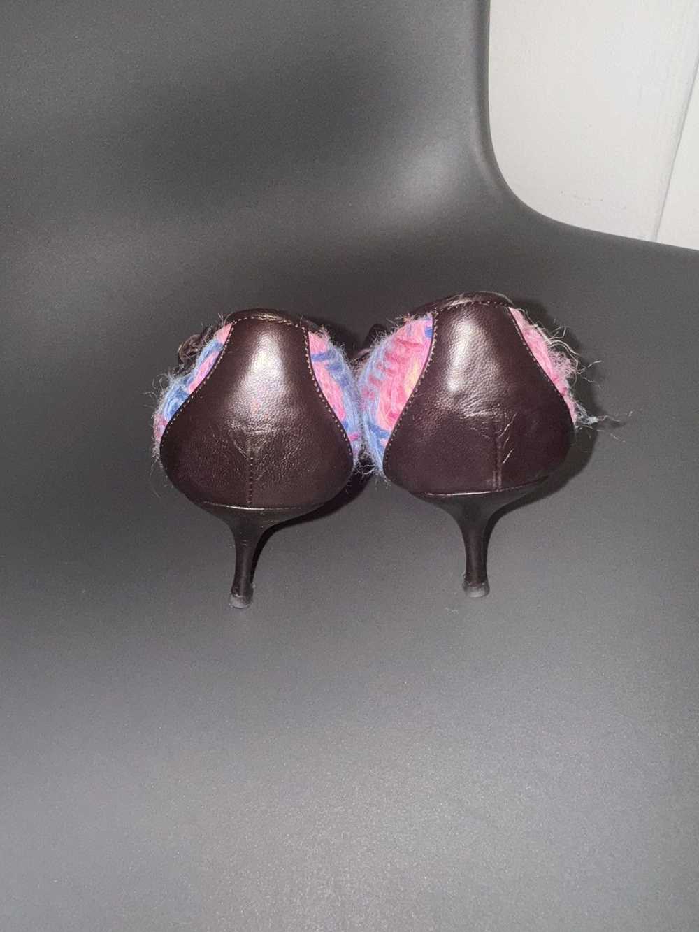 Miu Miu Miu Miu Wool Colorblock Pattern Pumps siz… - image 7