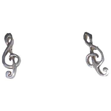 Non Signé / Unsigned Silver earrings