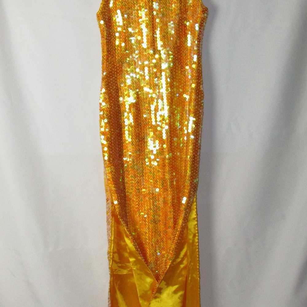 Graduation Prom Gown, Golden Golden Gown Size 2, … - image 12