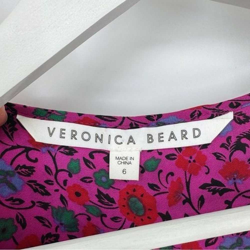 Veronica Beard Lasanna Silk Floral Midi Dress Siz… - image 11