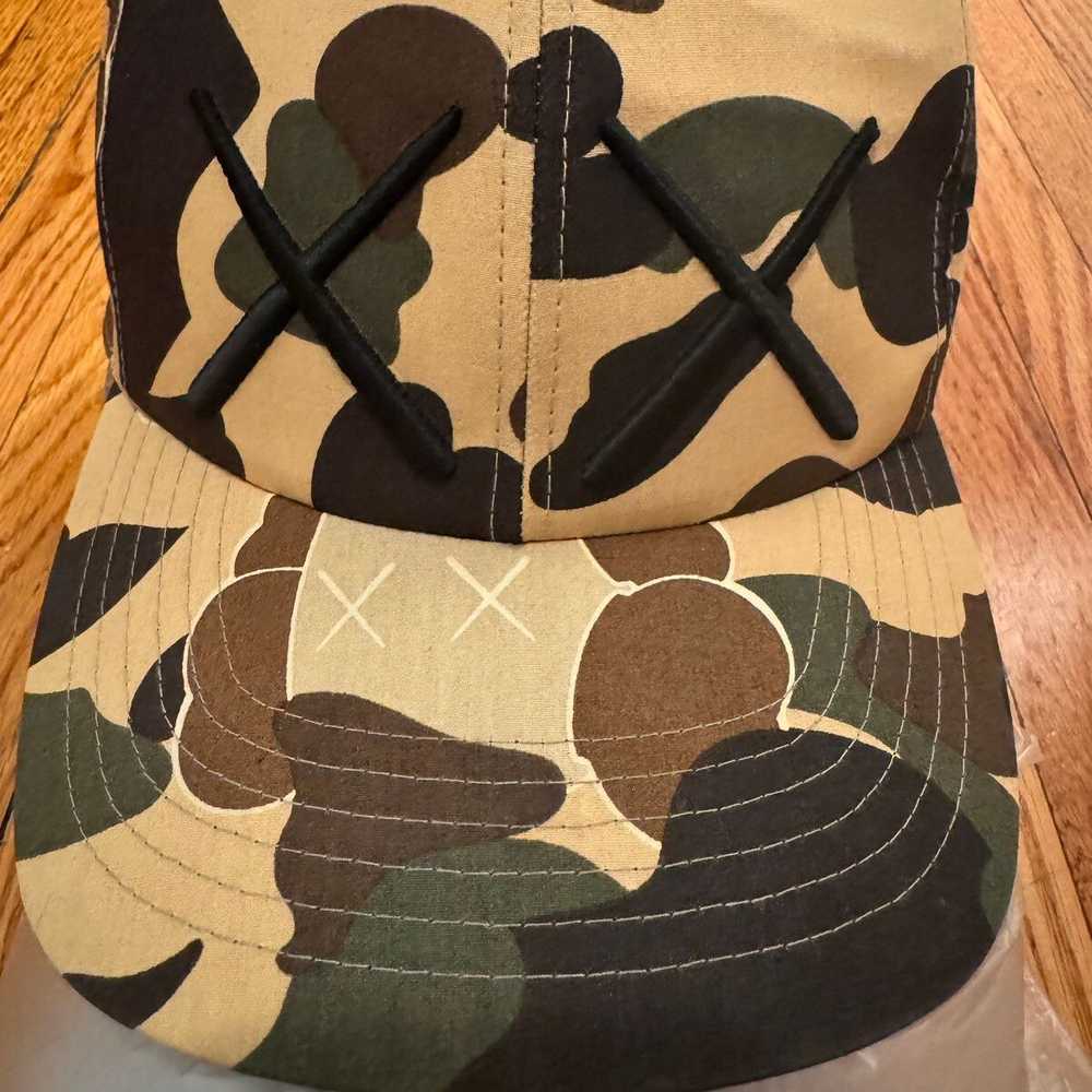 Bape × Kaws Bape x Kaws 1st Camo Fitted Cap - image 2