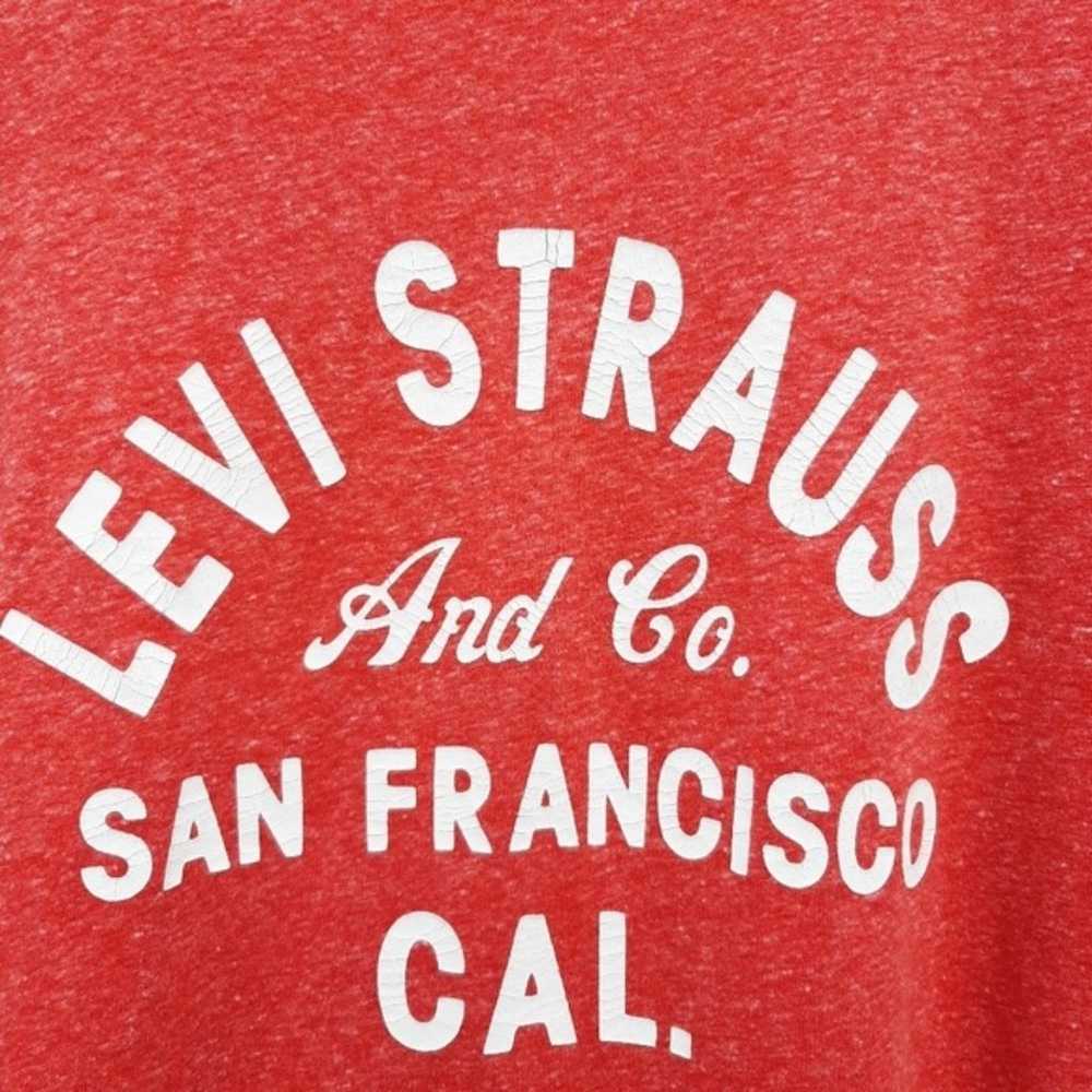 Levi Strauss Graphic Tee Soft Red Levi's T-shirt … - image 4