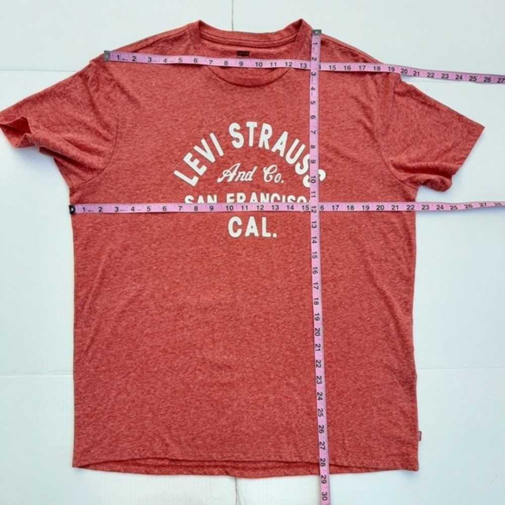 Levi Strauss Graphic Tee Soft Red Levi's T-shirt … - image 5