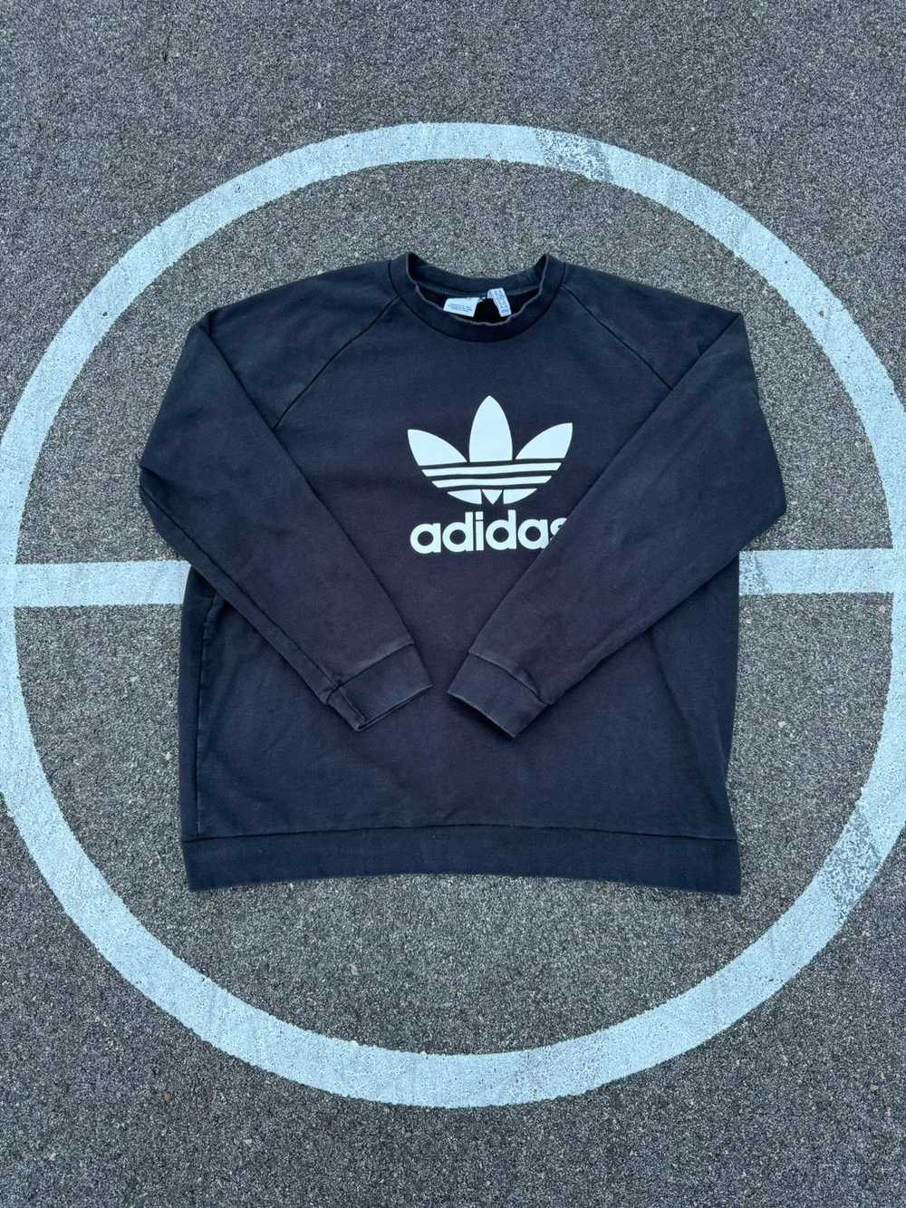 Adidas × Streetwear × Vintage Adidas Logo Crewneck - image 1