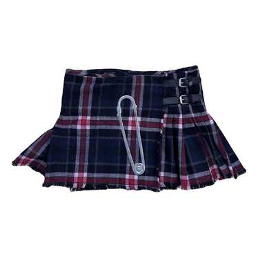 John Galliano Wool mini skirt