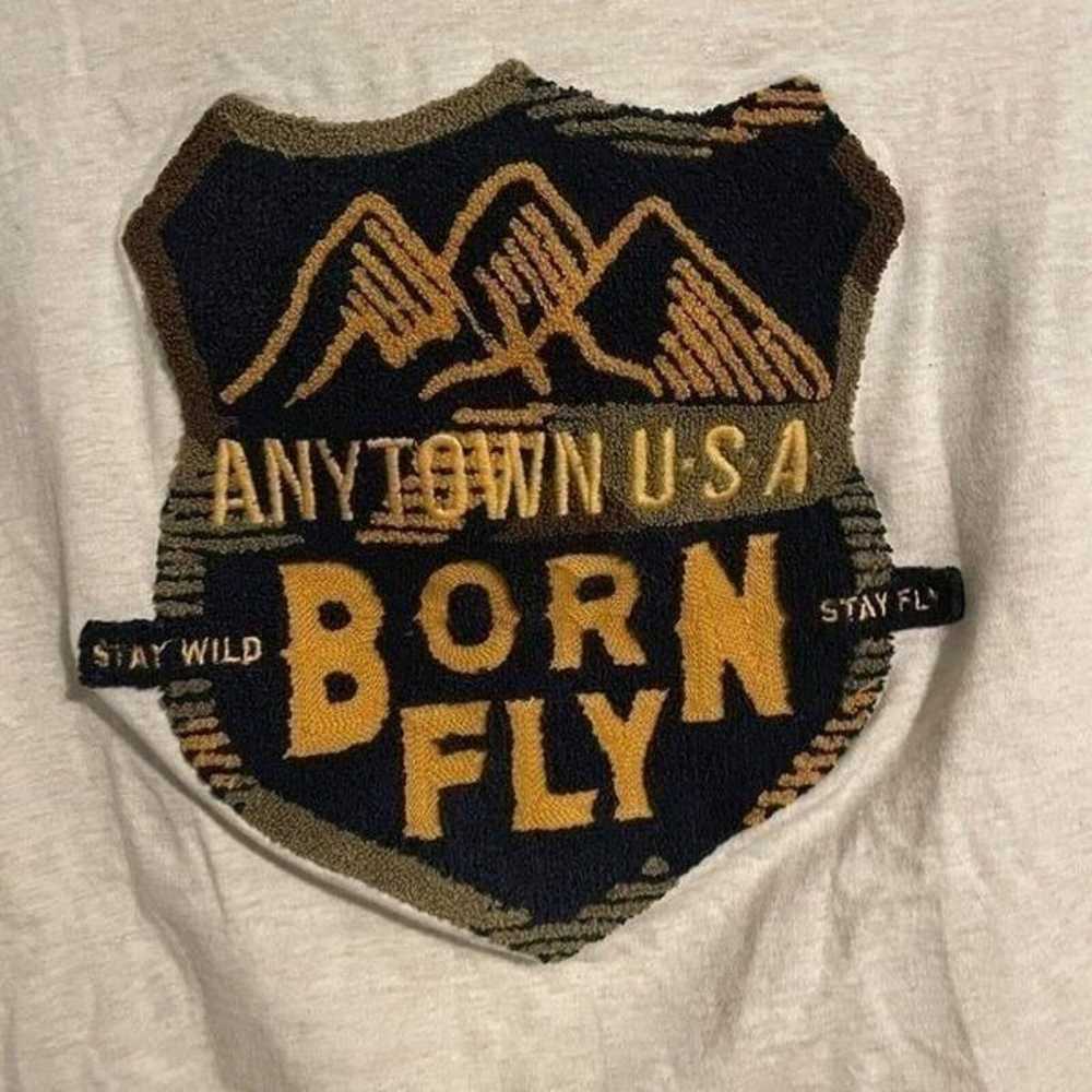 Born Fly Shirt Size XXXL Patch Highway Sign Anyto… - image 3