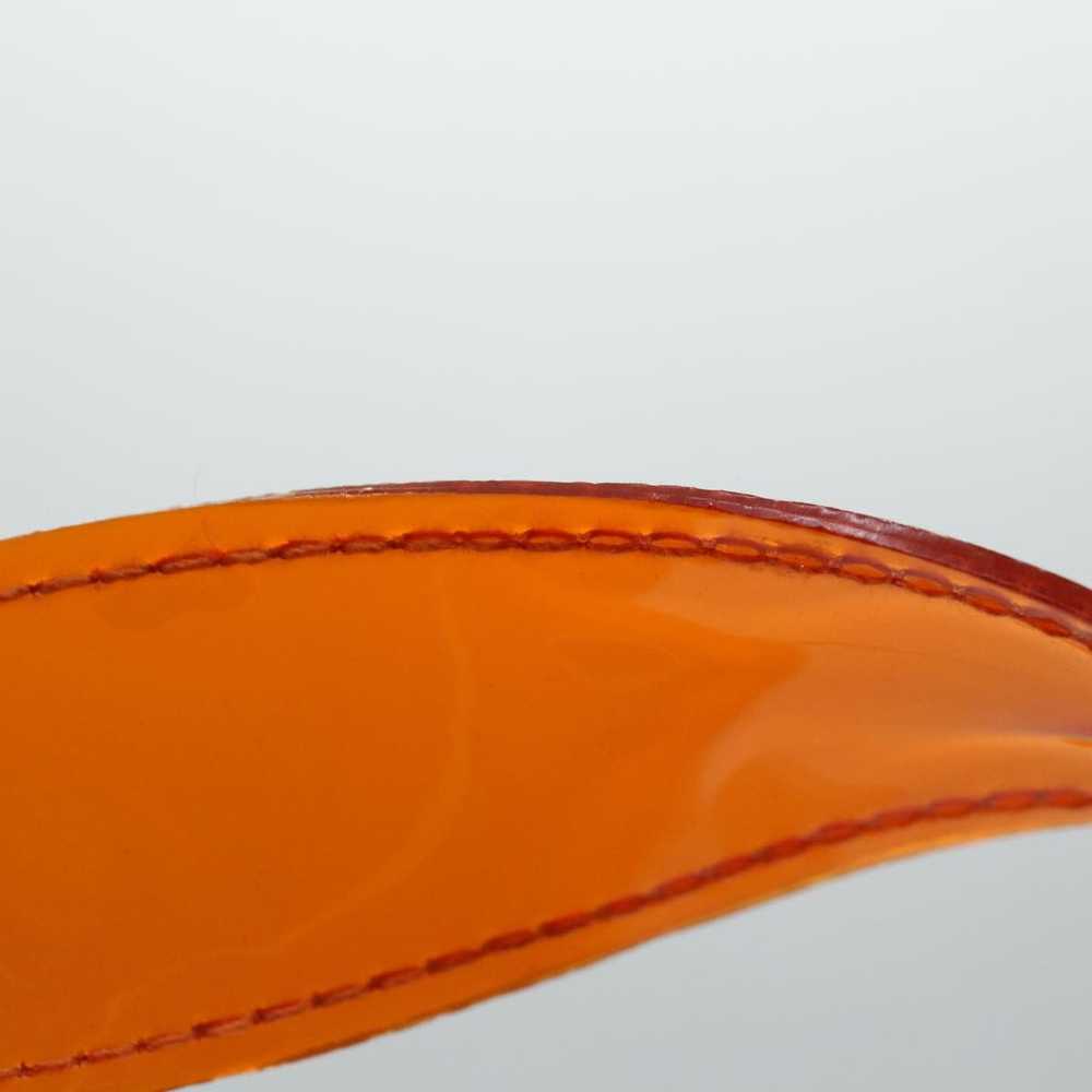 Hermes HERMES Vinyl Kelly Hand Bag Vinyl Orange A… - image 7