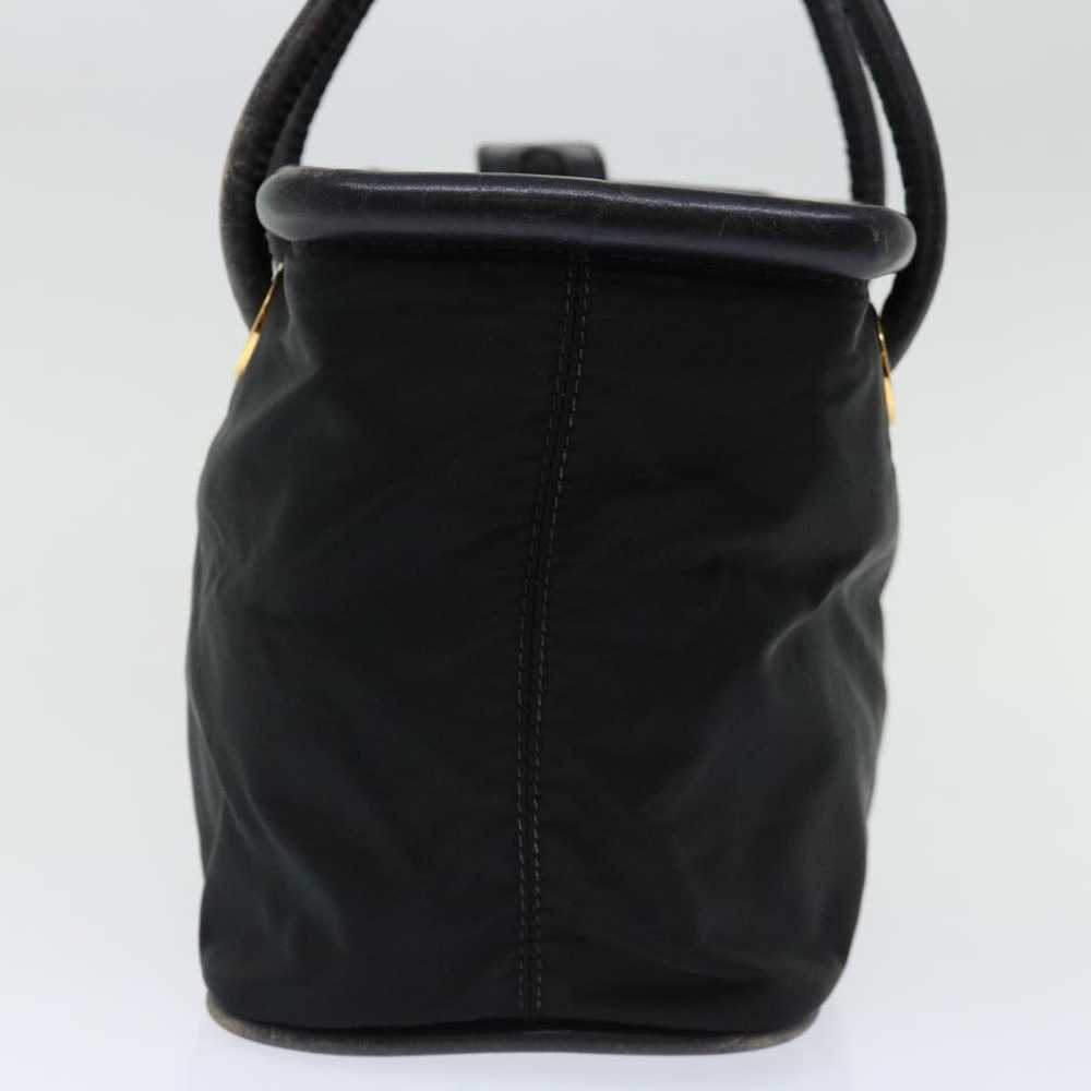 Celine CELINE Hand Bag Nylon Black Auth 70673 - image 3
