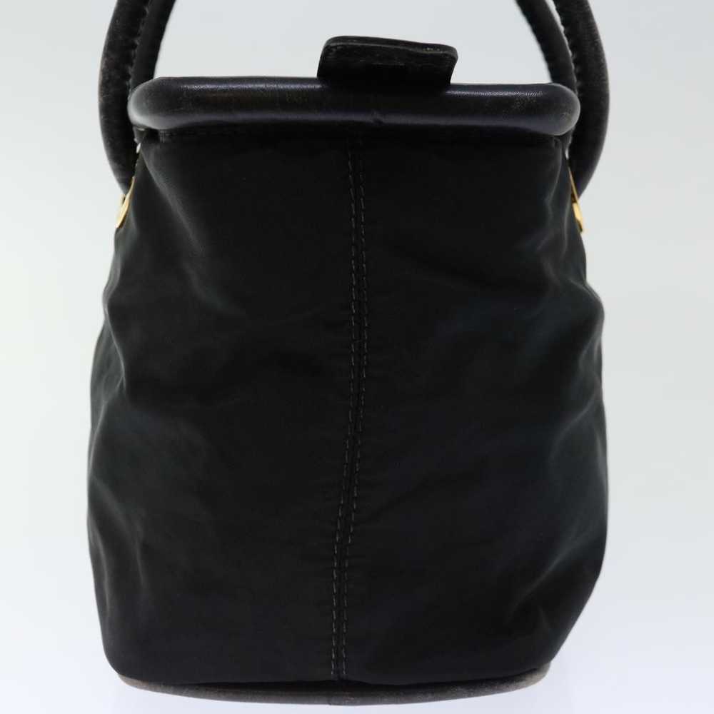 Celine CELINE Hand Bag Nylon Black Auth 70673 - image 4
