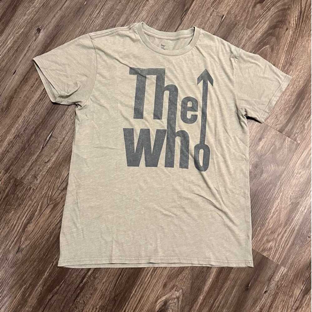 Gap Mens The Who Band T-Shirt Size L Sandy Beige - image 1