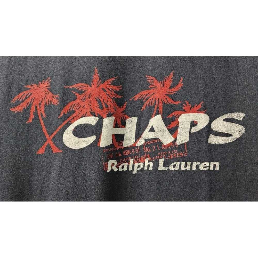 Vintage Chaps Ralph Lauren Tee Shirt XL 100% Cott… - image 3