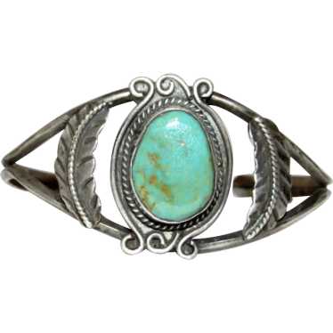 VTG Navajo Cerillos Turquoise Bracelet Navajo Ingo