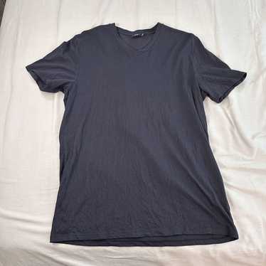 Vince Men’s T Shirt Large Blue Short Sleeve V Nec… - image 1