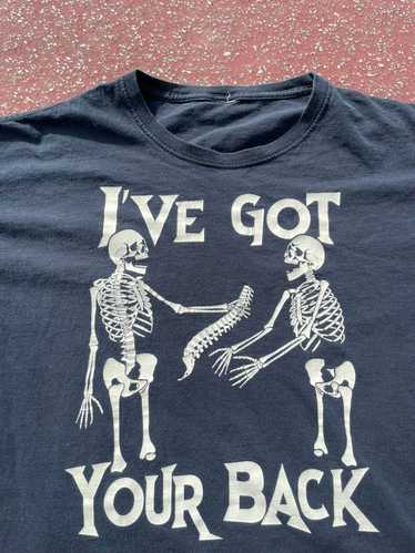 Vintage 90s Vintage Skeleton T-Shirt I Have Your B