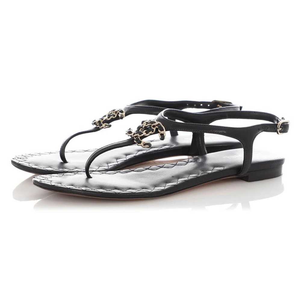 Chanel Leather sandal - image 3