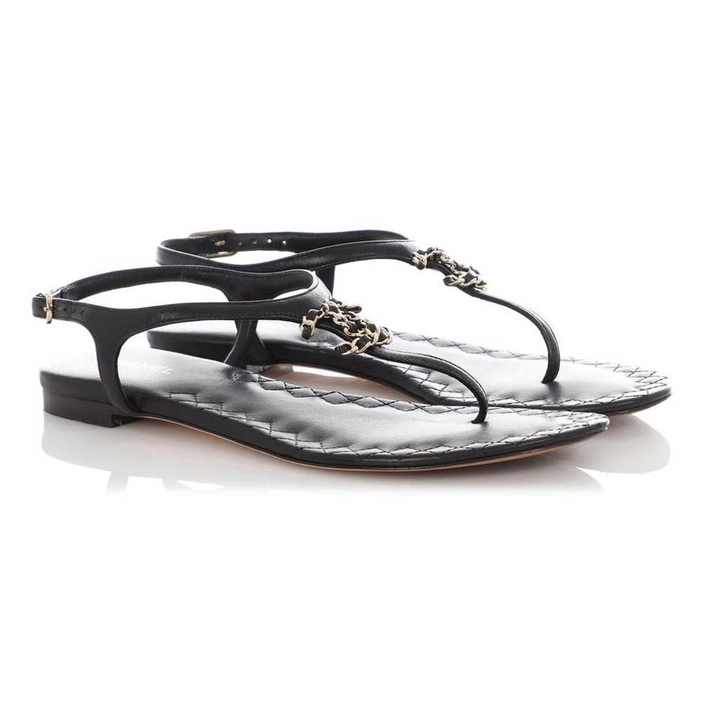 Chanel Leather sandal - image 5