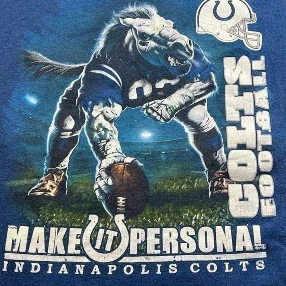 Y2K NFL Indianapolis Colts Make It Personal Tee - image 2