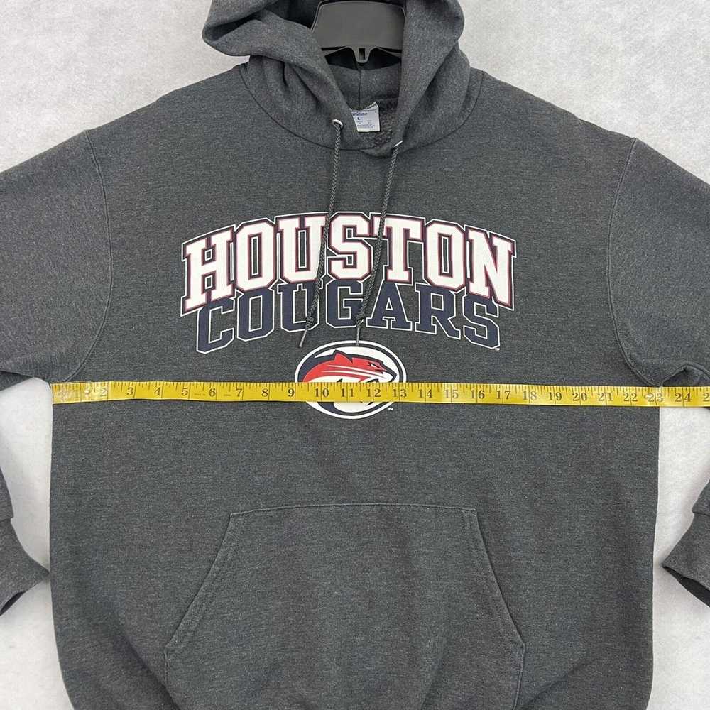 Houston Cougars Hoodie Large Gray Pullover Colleg… - image 5