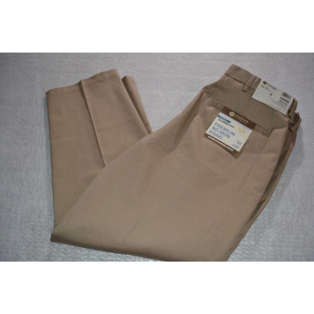 Haggar 44687-a Haggar Dress Pants Khakis Classic … - image 1