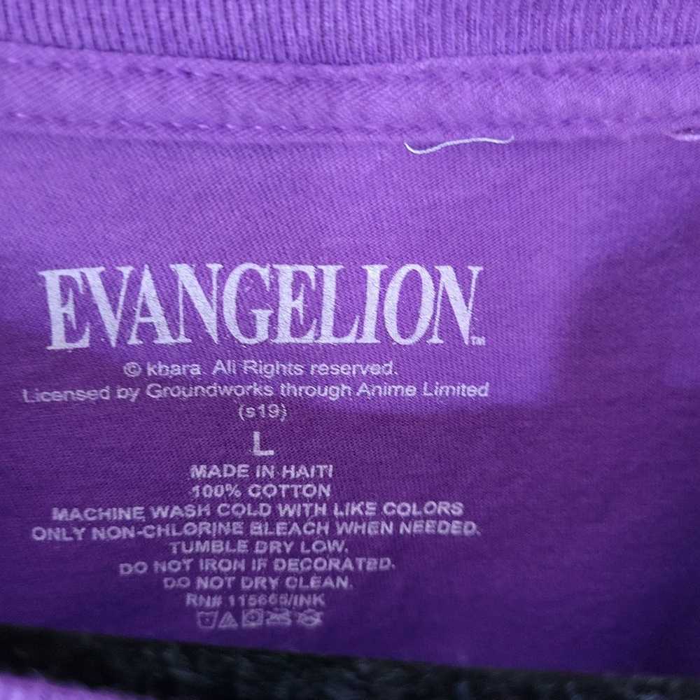 Rare Neon Genesis Evangelion Purple T Shirt EVA-0… - image 5