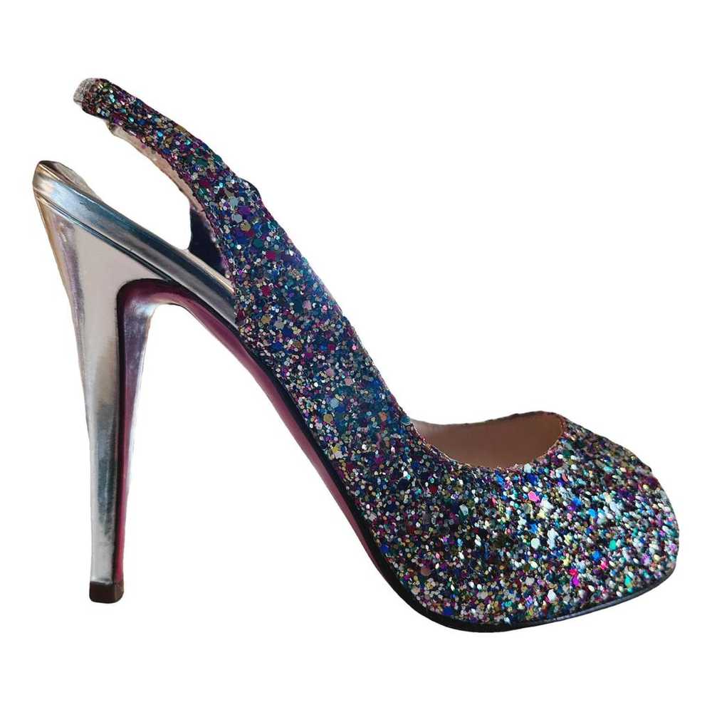 Christian Louboutin Private Number glitter heels - image 1