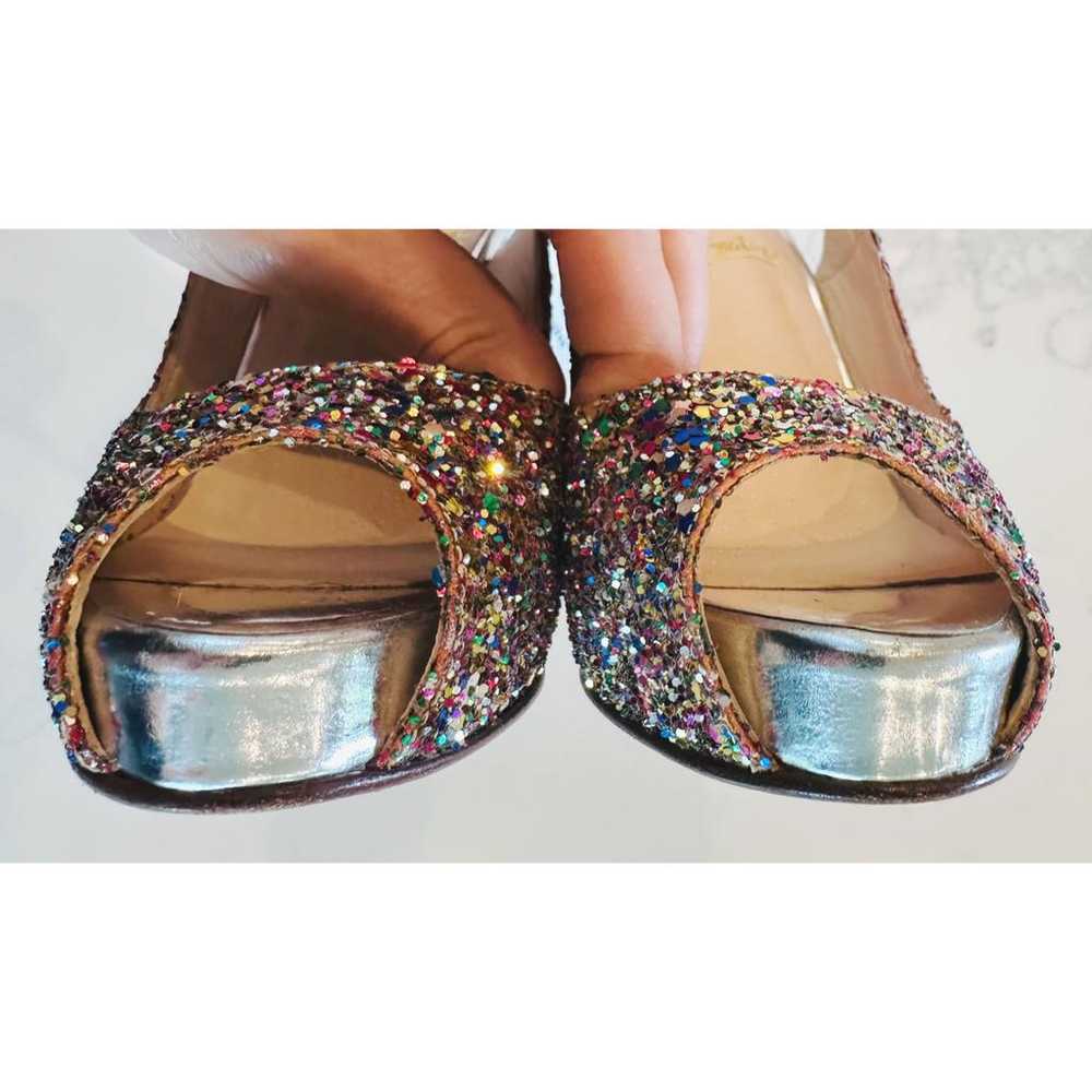 Christian Louboutin Private Number glitter heels - image 5