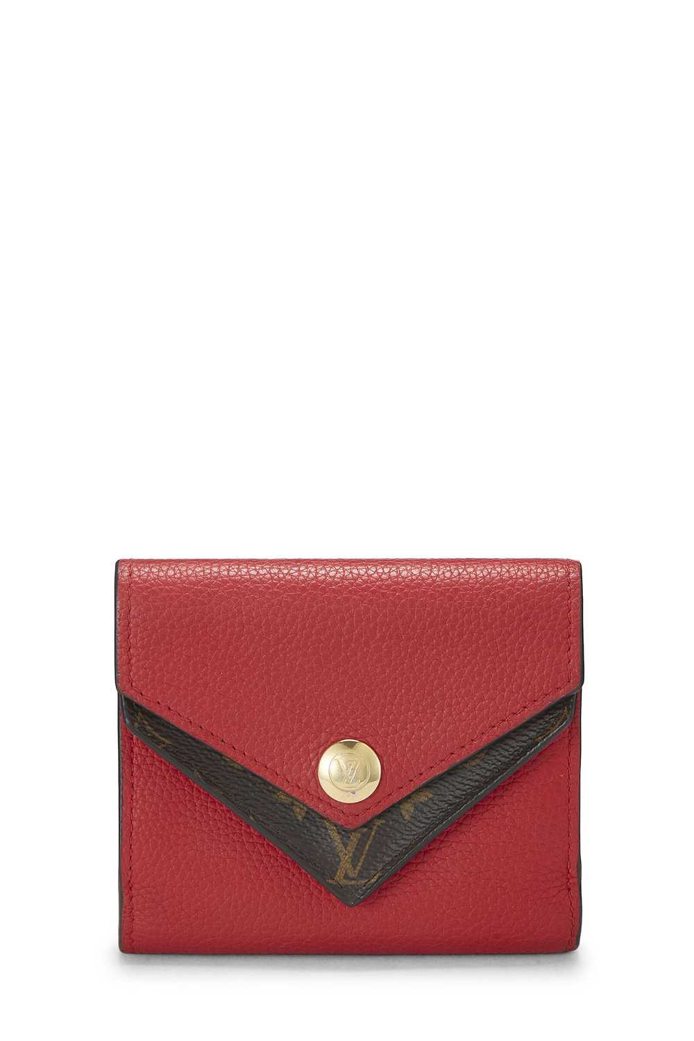 Red Monogram Double V Compact Wallet - image 1