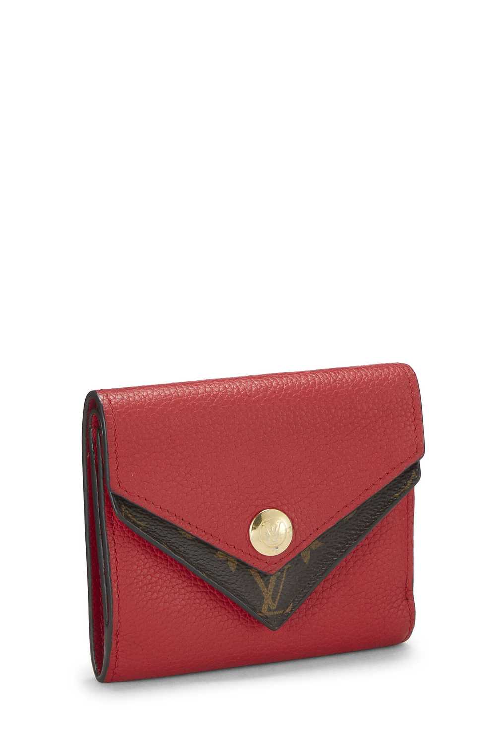 Red Monogram Double V Compact Wallet - image 2