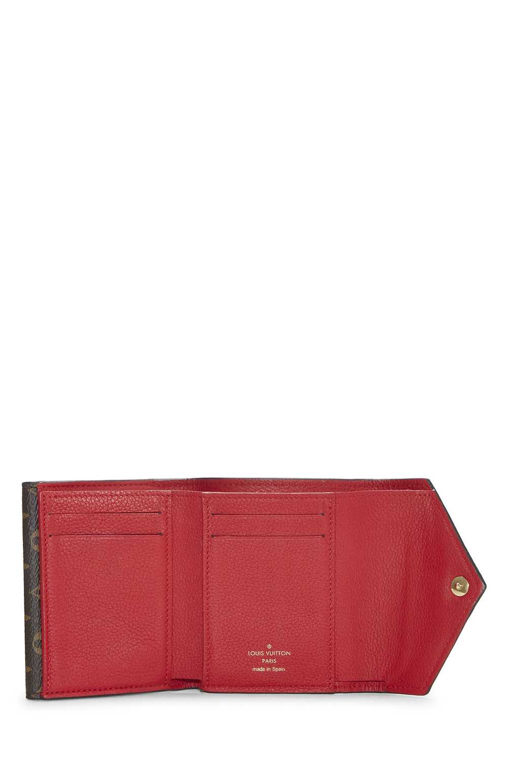 Red Monogram Double V Compact Wallet - image 4