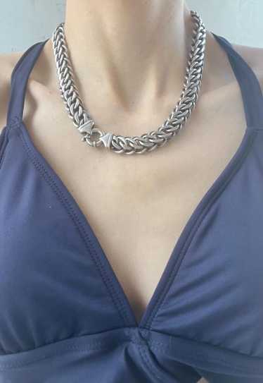 silver 925 heavy chain necklace