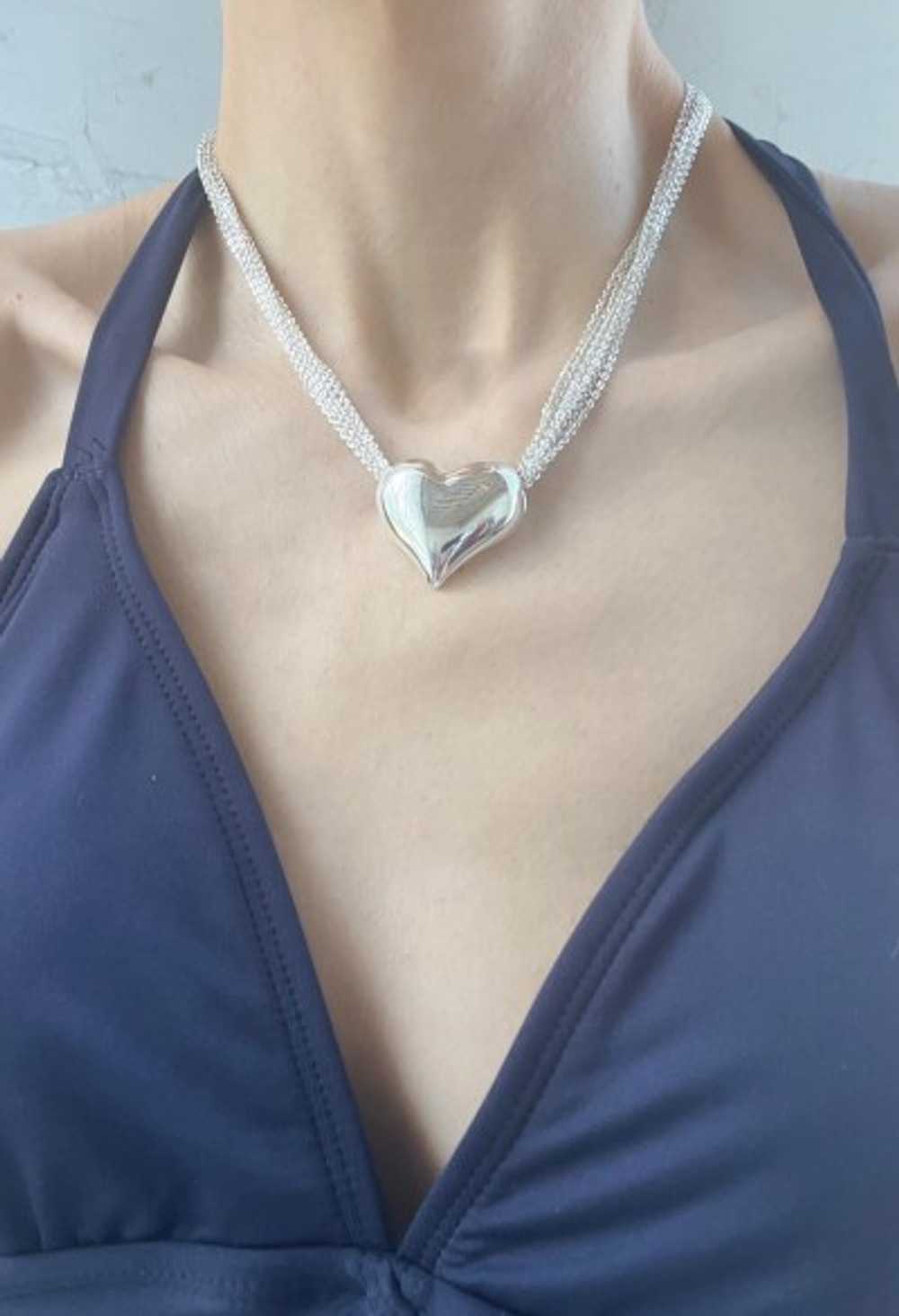 puffy heart necklace - image 2