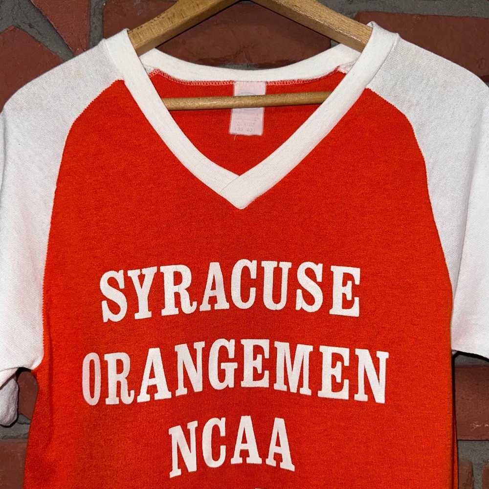 Vintage NCAA Syracuse Orangemen Orange/White Fina… - image 3