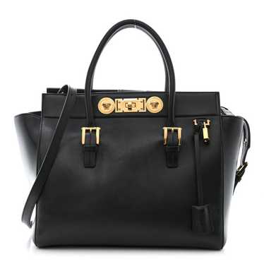 VERSACE Vitello Calfskin Signature Tote Black - image 1