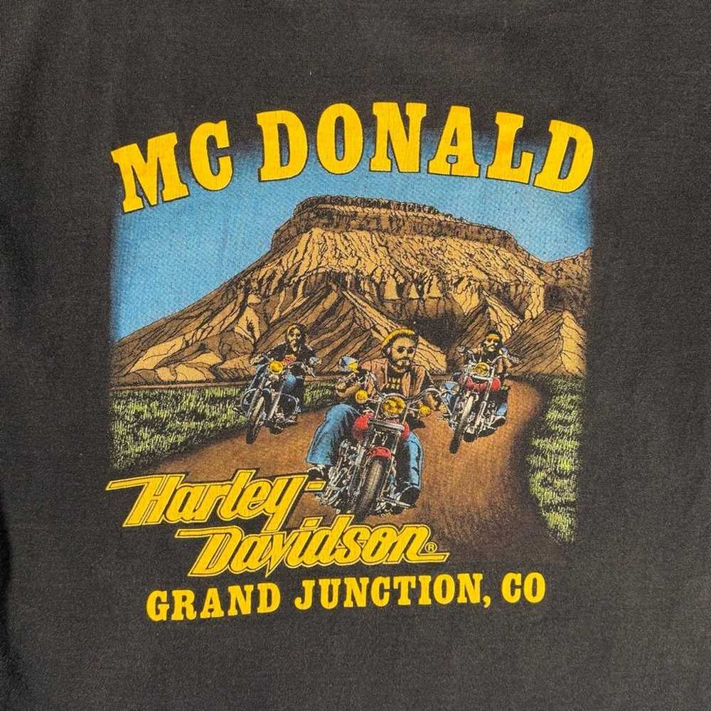 Vtg Harley Davidson 1991 Holoubek USA McDonald Gr… - image 2