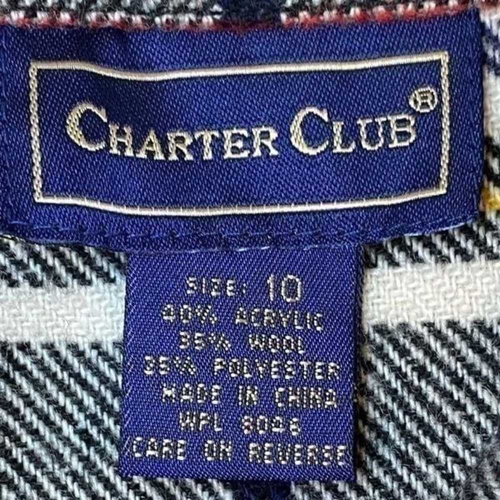 Charter Club Plaid Wool Blend  Long Sleeve Cozy F… - image 11