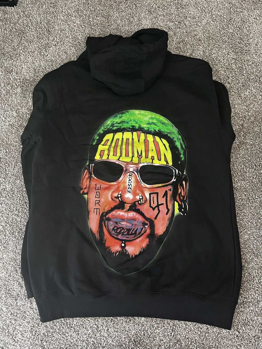 Rare × Streetwear Rodman hoodie - image 1