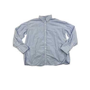 Araminta James - Striped Button Down Shirt in Blu… - image 1