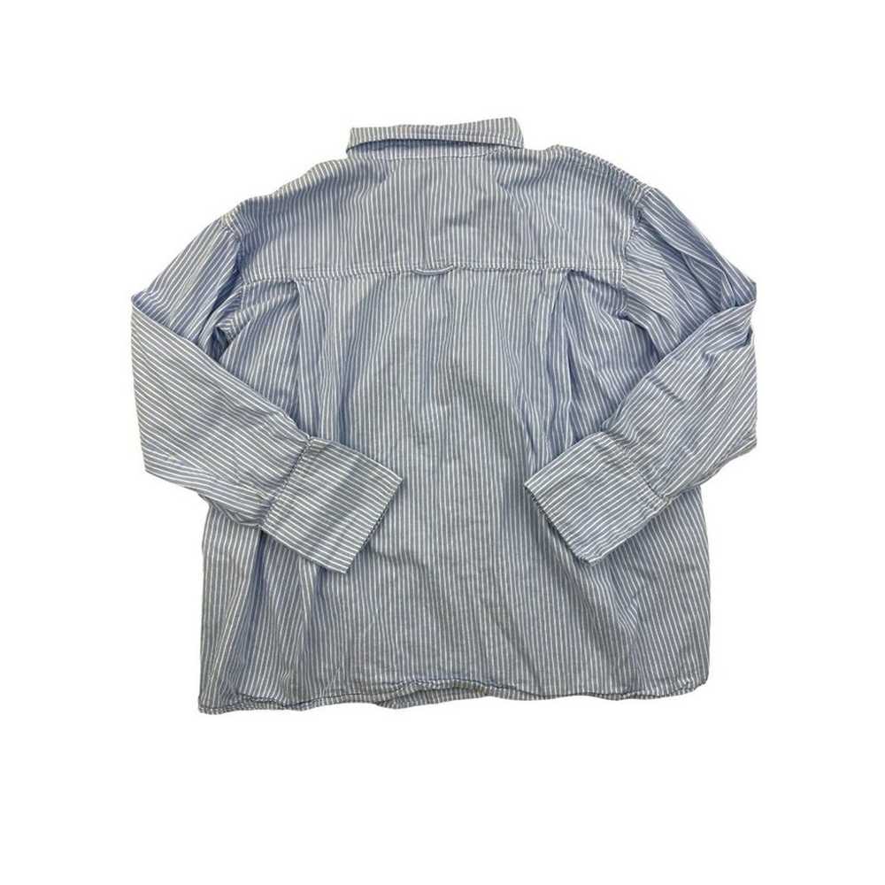Araminta James - Striped Button Down Shirt in Blu… - image 4