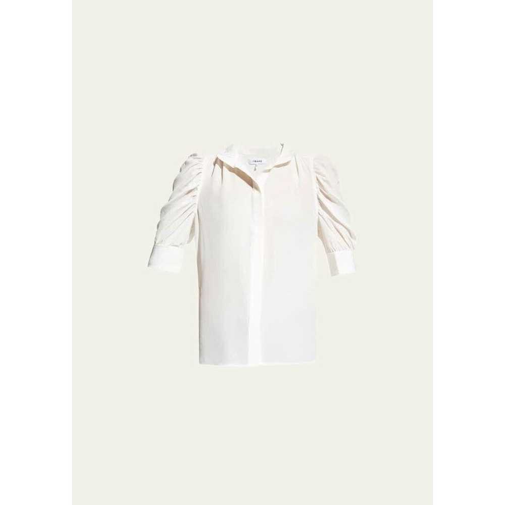 Frame Off White "Gillian" blouse 100% Silk Organza - image 2