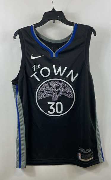 Nike Mens Black Blue The Town Golden State Warrior